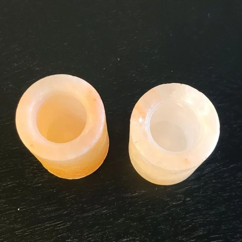Himalayan Pink Salt Shot Glasses Set of 2 Natural Rock Mineral Tequila Barware 3